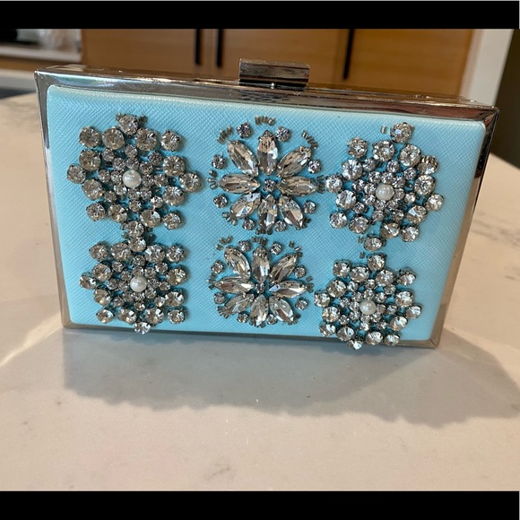 Evernew Jeweled Clutch with Strap - Picture 1 of 3
